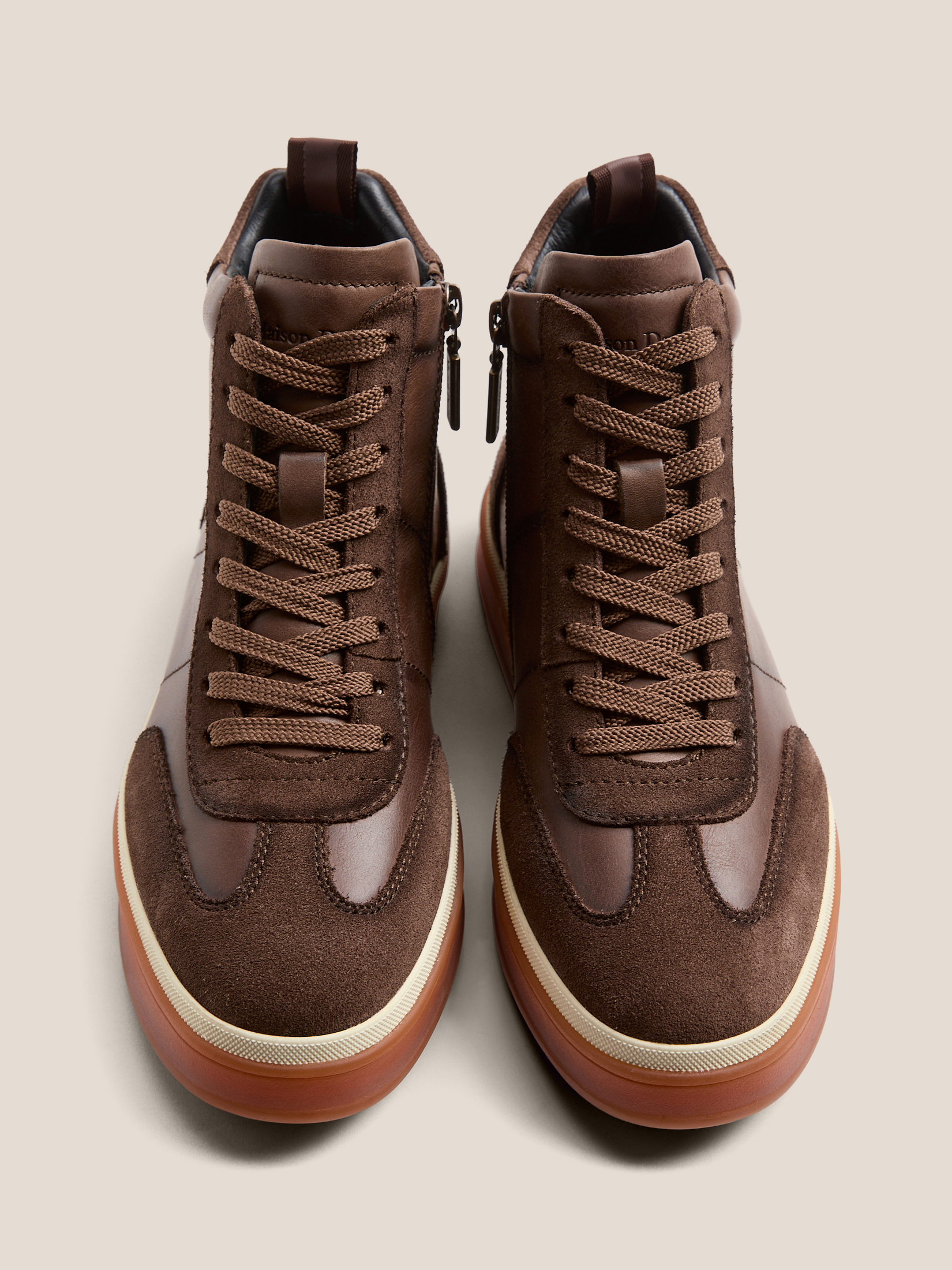 Женские высокие кеды MAISON DAVID 4706252, пыльно-коричневый