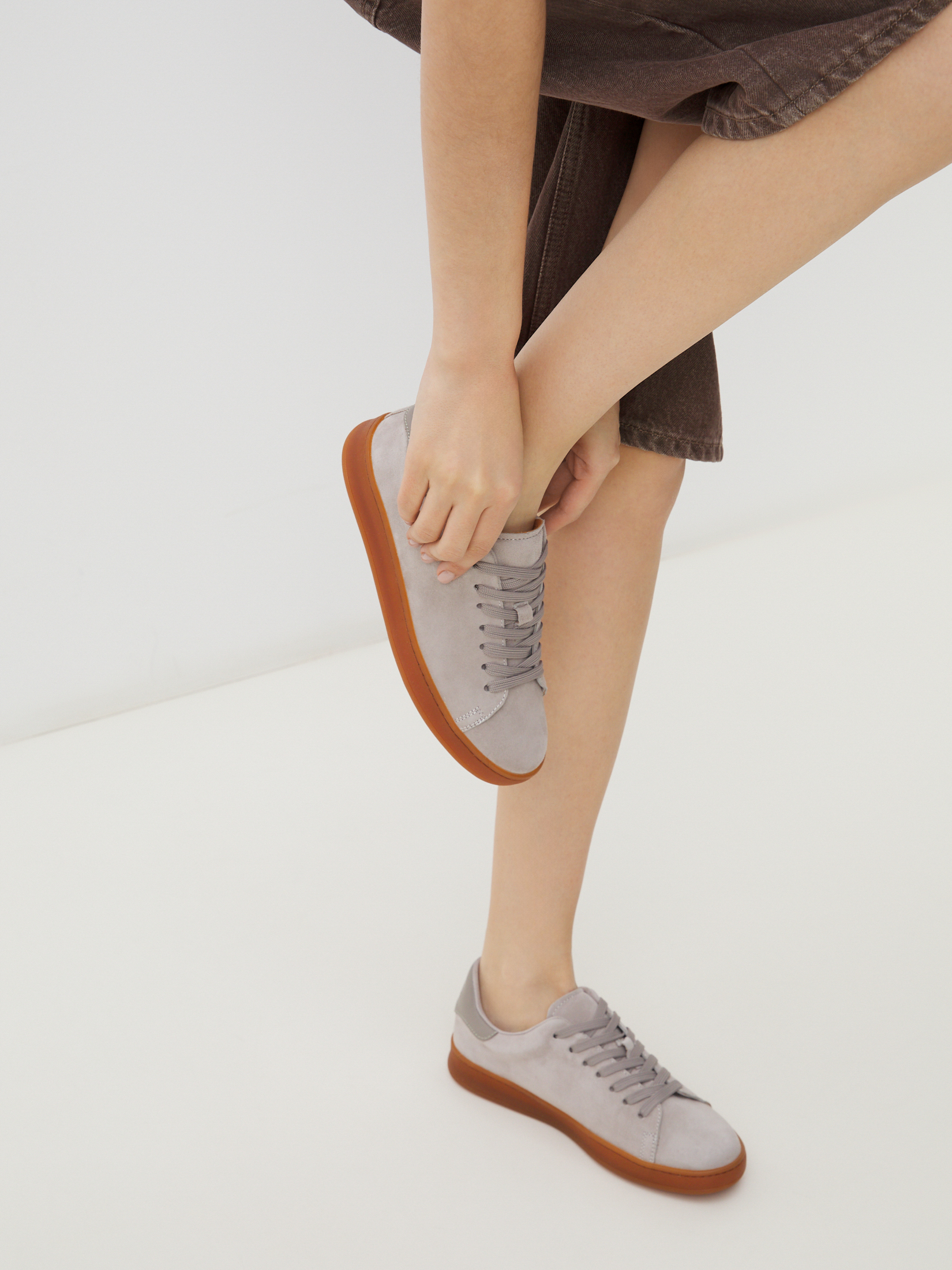 Женские кеды MAISON DAVID 4456327, бежево-серый