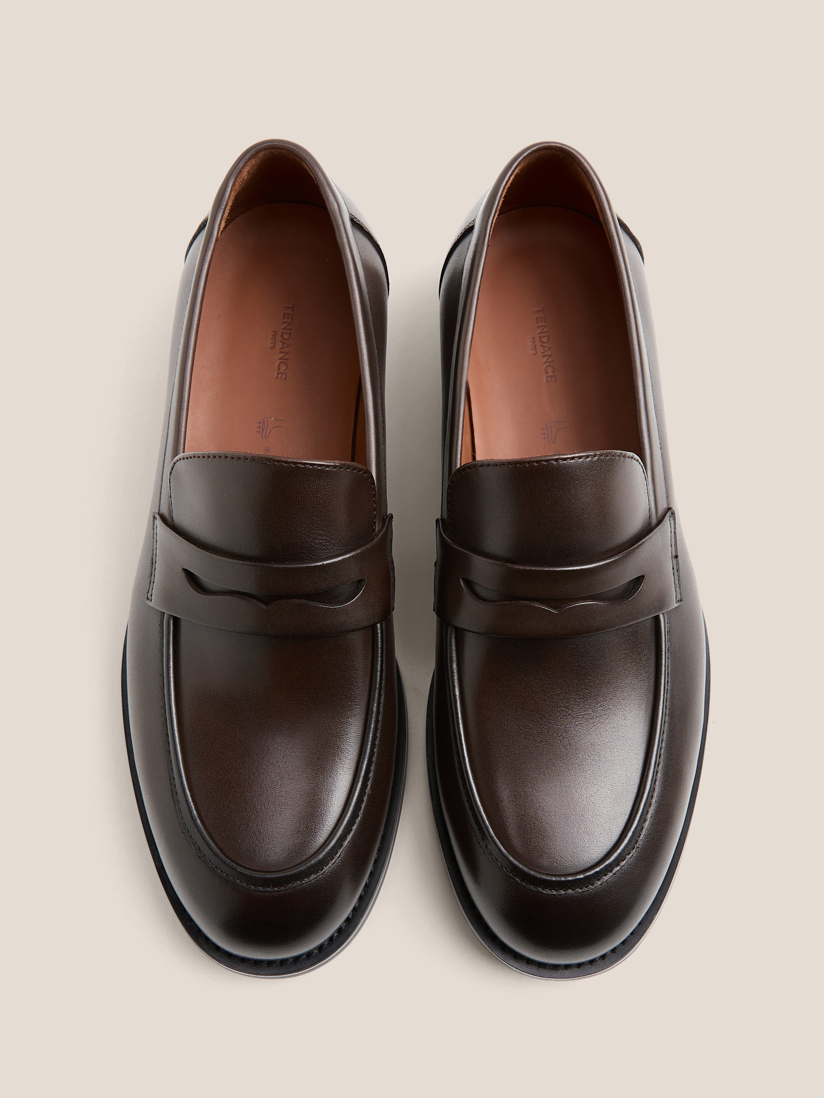 Мужские лоферы TENDANCE 4582721, темно-коричневый