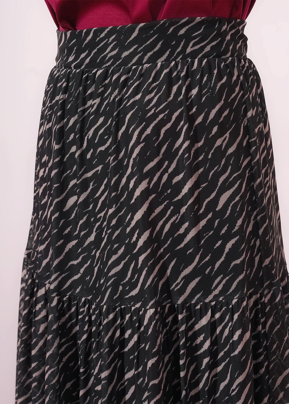 CLE 267080/196емн Юбка женская 267080/196емн чёрный/св.бежевый