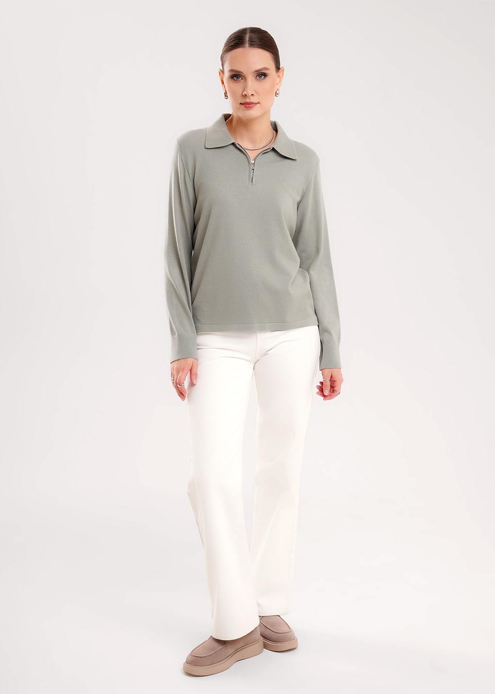 CLE 364627вн Джемпер женский 364627вн св.хаки