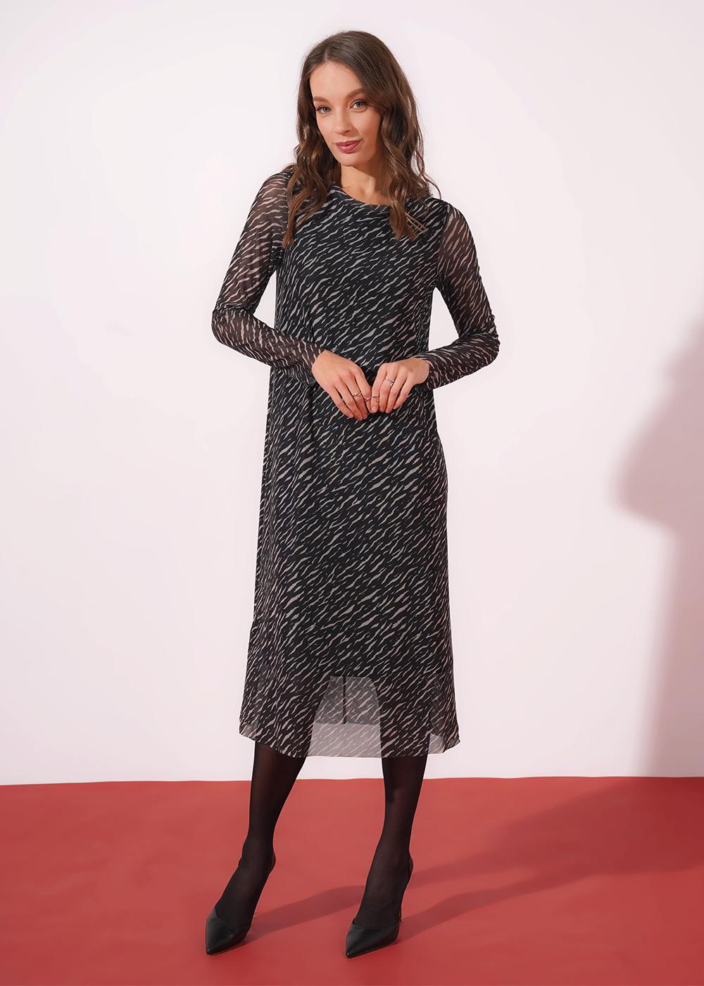 CLE 267082/196емн Платье женское 267082/196емн чёрный/св.бежевый