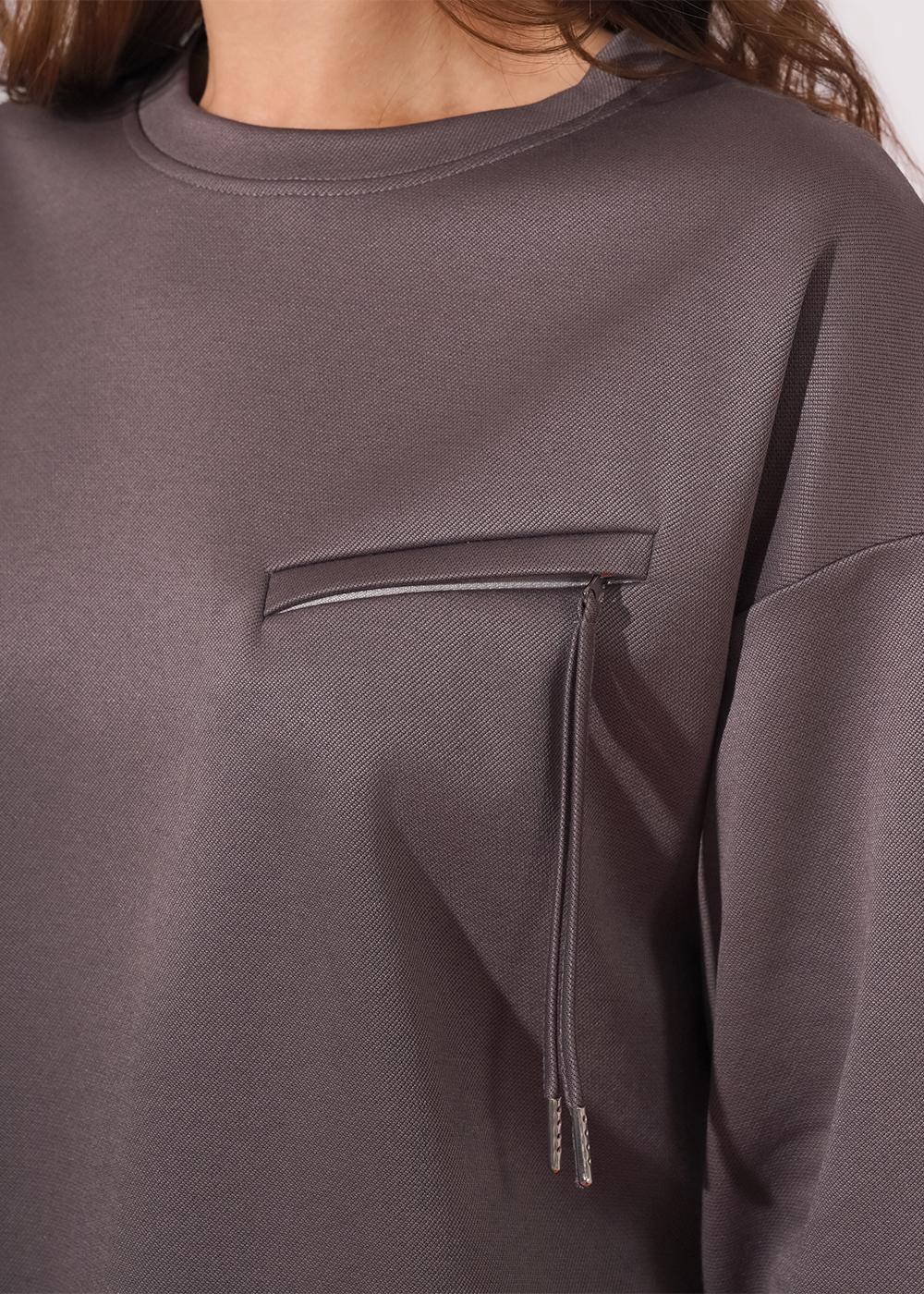 CLE 267098/196д Джемпер женский 267098/196д кофейный/т.серый