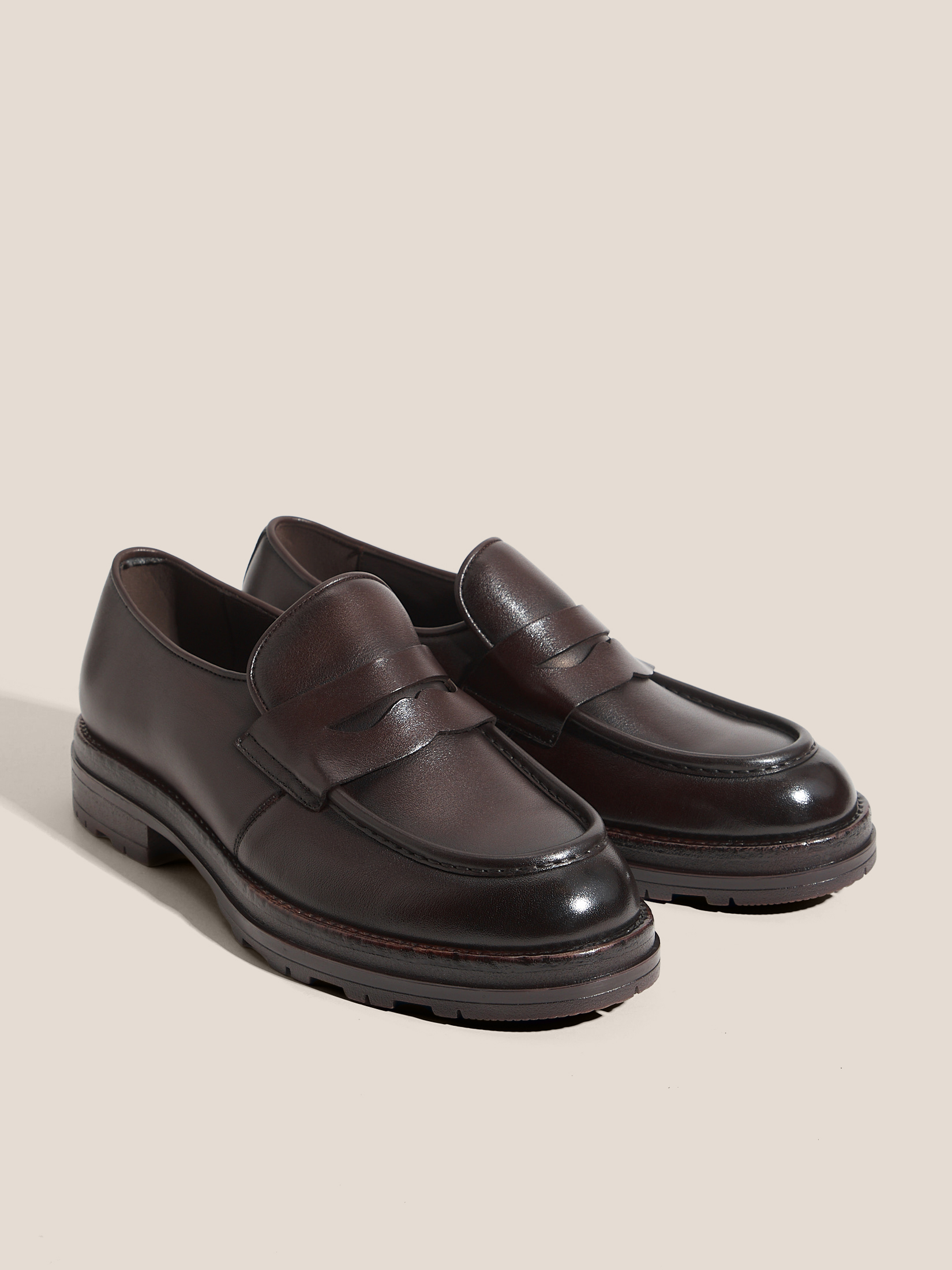 Мужские лоферы TENDANCE 4740467, темно-коричневый