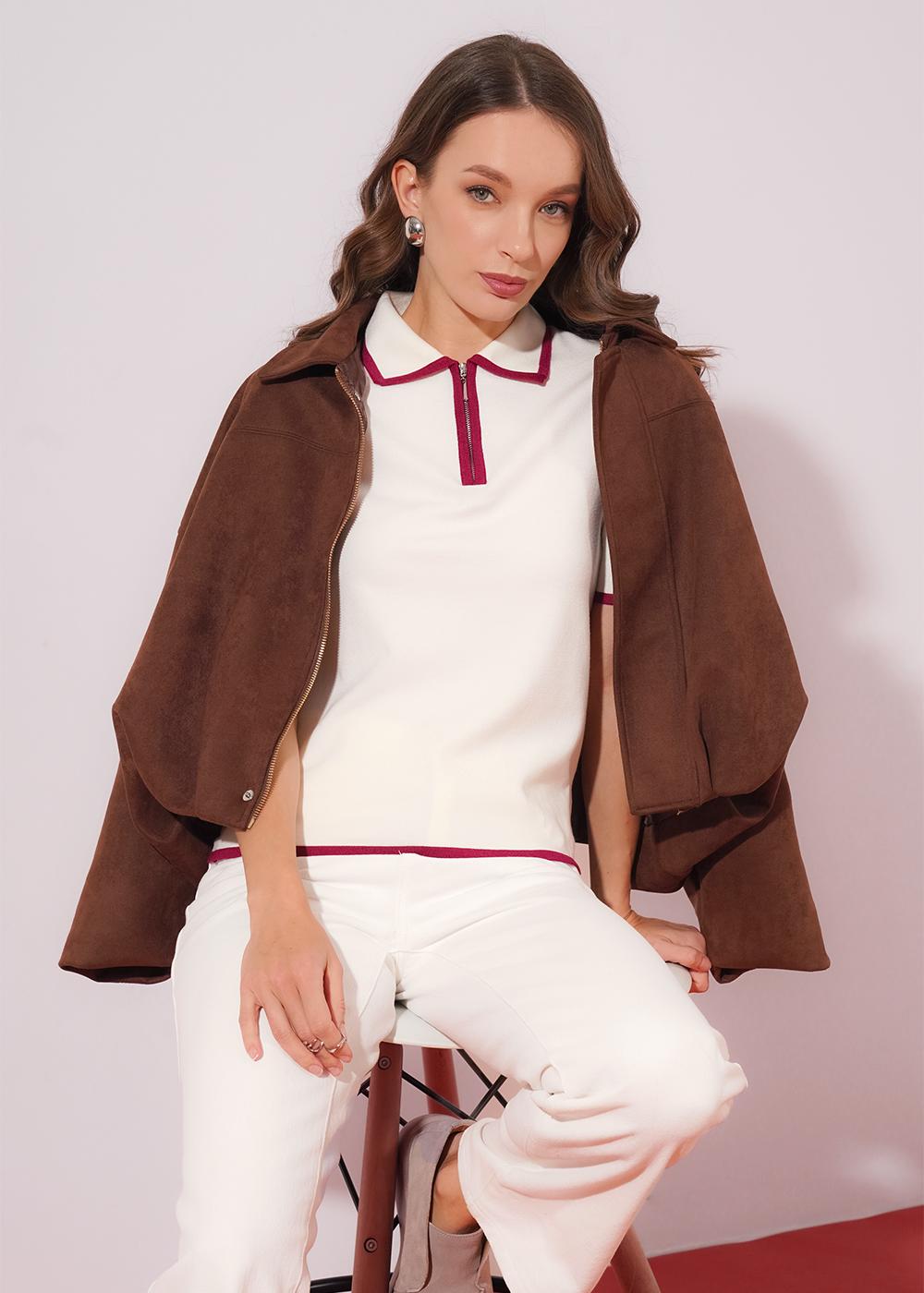 CLE 264634/196вп Джемпер женский 264634/196вп молочный