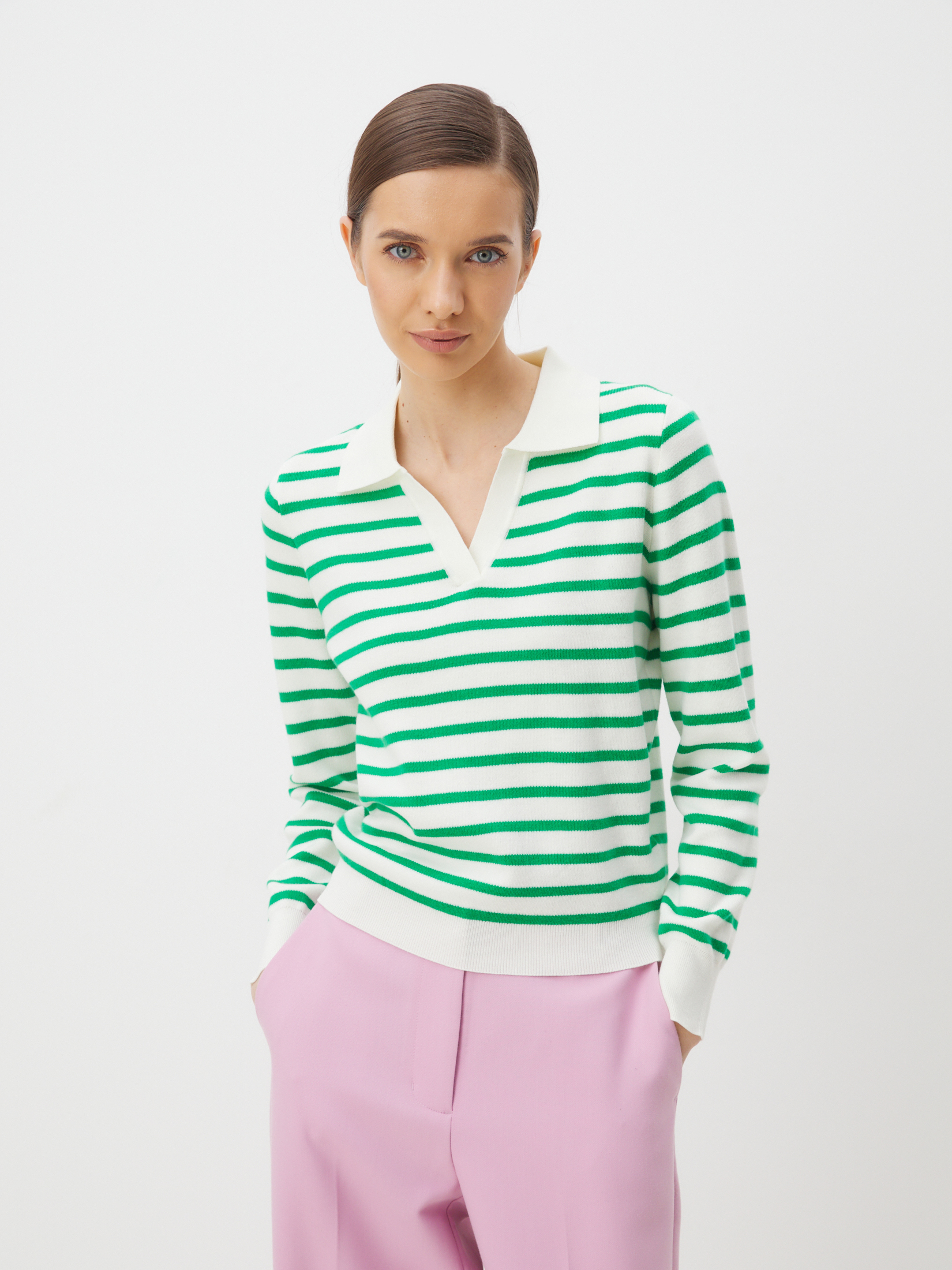 1850 р. 4510 р. Женский джемпер поло MAISON DAVID