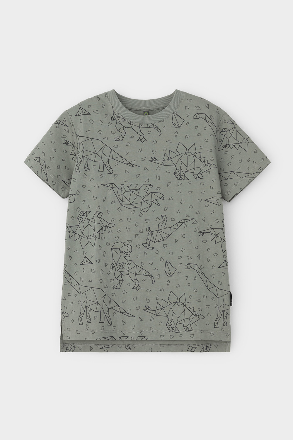 Crockid Фуфайка КР 302160-1 зеленый чай, динозавры Crockid