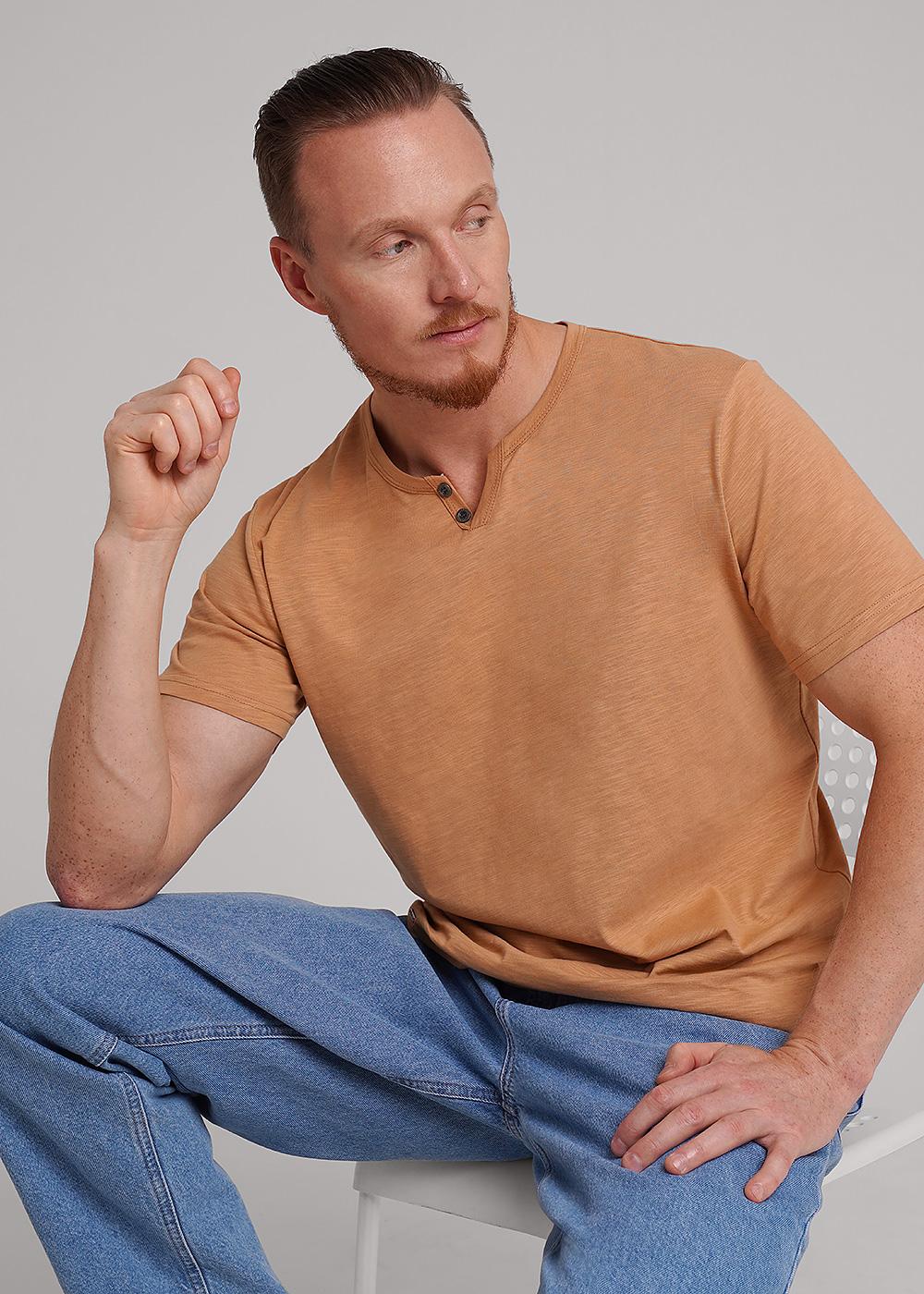 CLE 662641о Футболка мужская 662641о горчичный