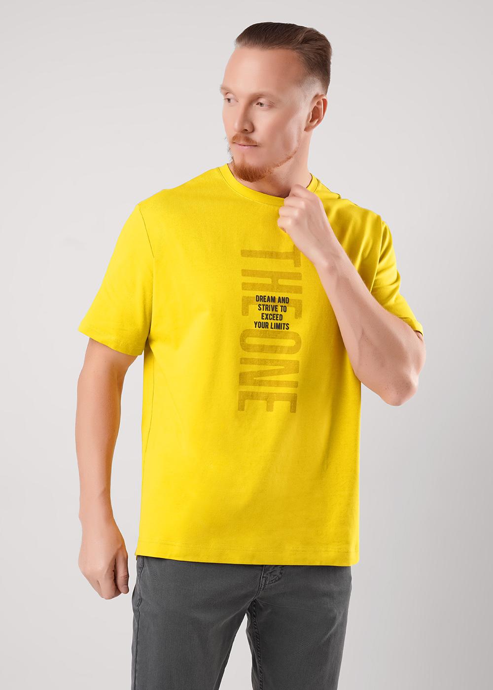 CLE 562509/01гг_п Футболка мужская 562509/01гг_п т.жёлтый