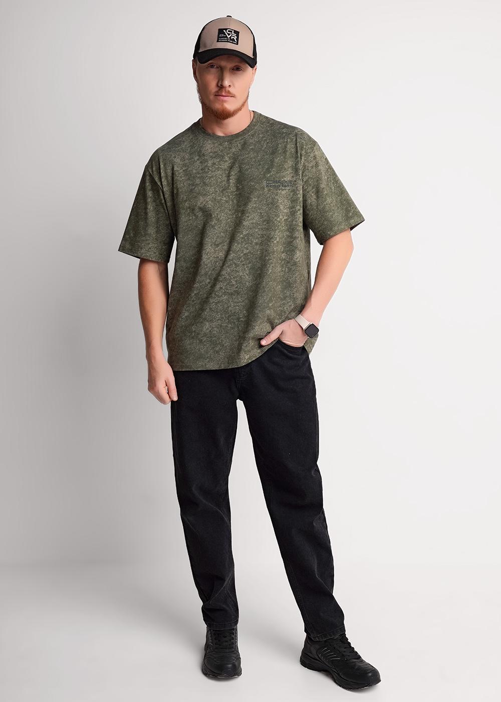 CLE 562472/06ккн_п Футболка мужская 562472/06ккн_п хаки/серый