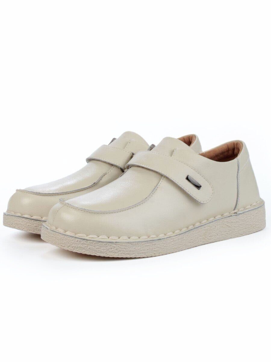 01-D7581-2 BEIGE Ботинки демисезонные женские (натуральная кожа)