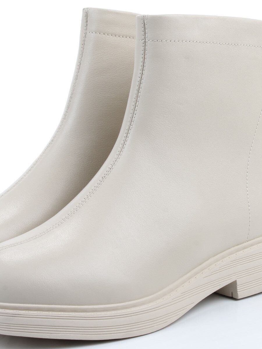 01-XKL21-225R LT. BEIGE Ботинки демисезонные женские (натуральная кожа, байка)