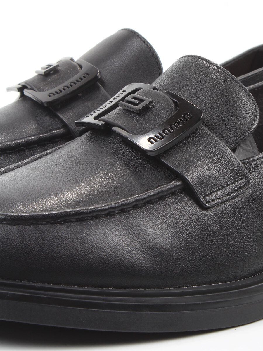 03-DEB57-1 BLACK Лоферы женские (натуральная кожа)