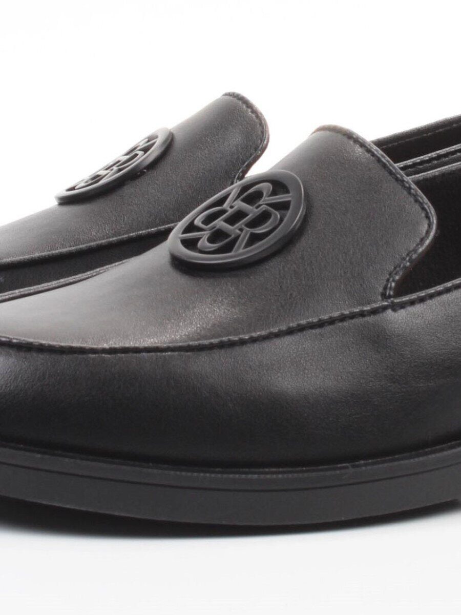 03-DLG13-1 BLACK Лоферы женские (натуральная кожа)