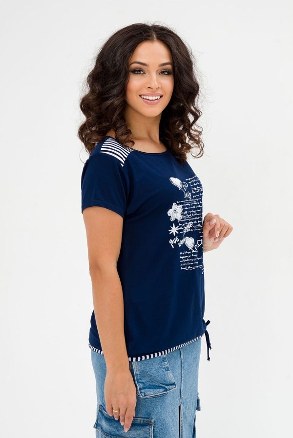 Туника Тина (46-60) синяя