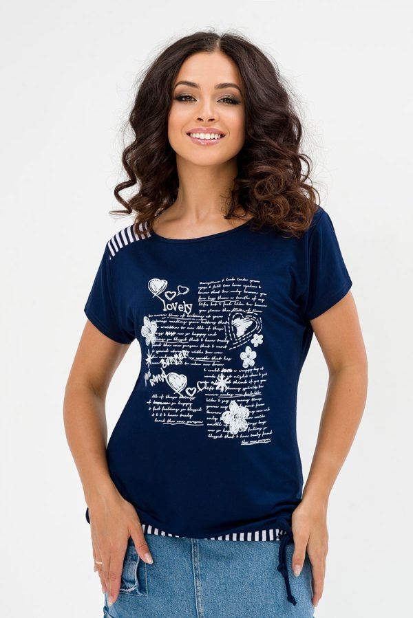 Туника Тина (46-60) синяя