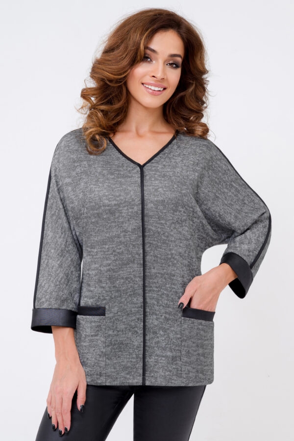 Блуза Мирабэль (48-54)темно-серый