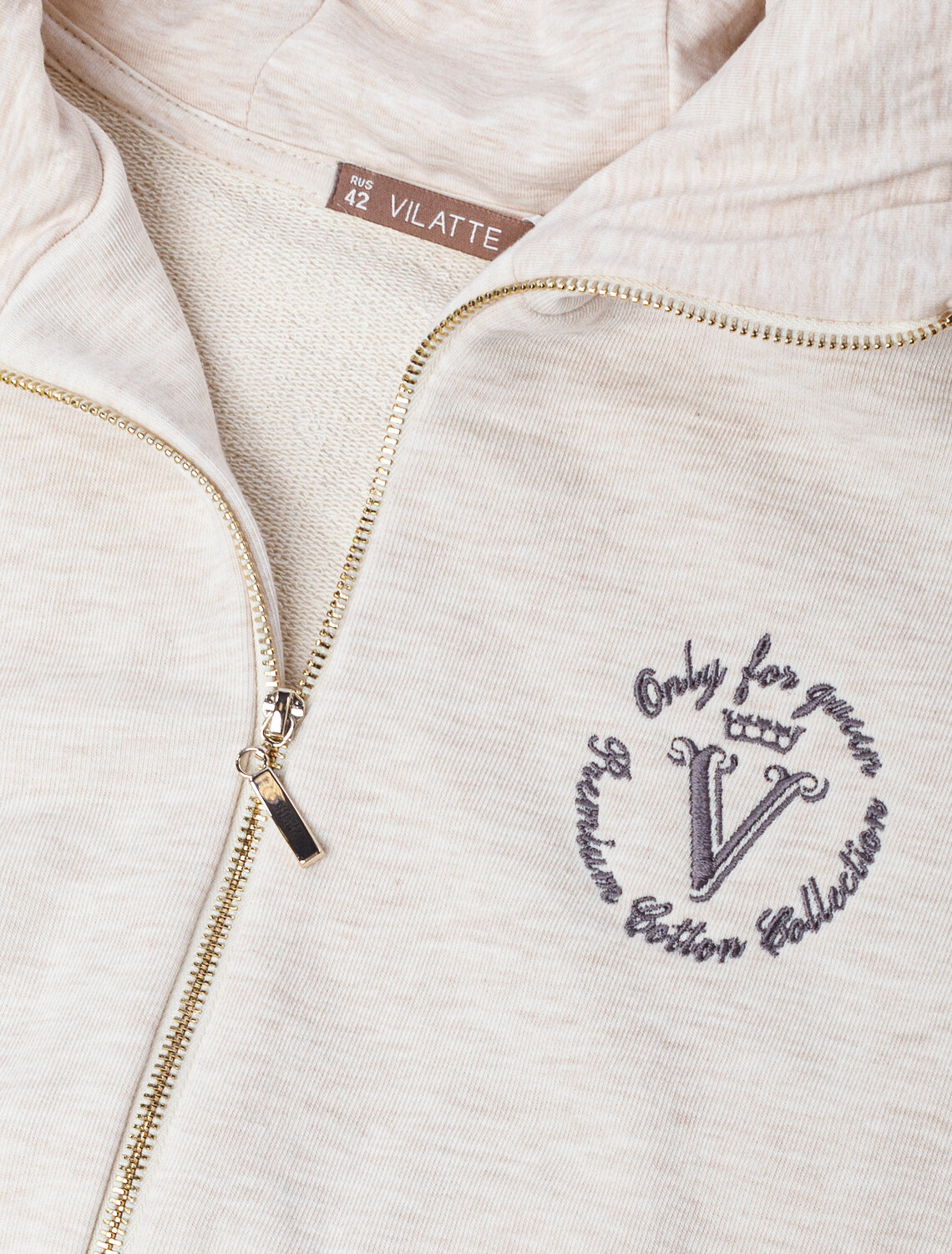 ст. цена3190руб.! VILATTE Джемпер D49.049бежевый меланж