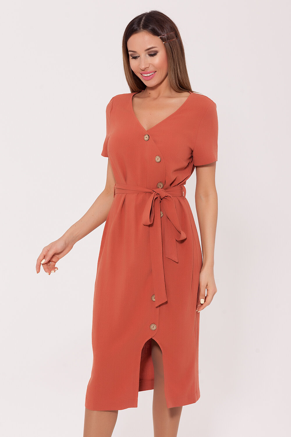 ст. цена1518руб.! VISERDI Платье 10011-крп 459850Терракотовый