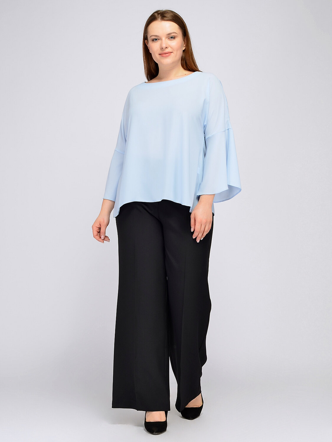 ст. цена1794руб.! VISERDI Блузка 10261-гол 111850голубой