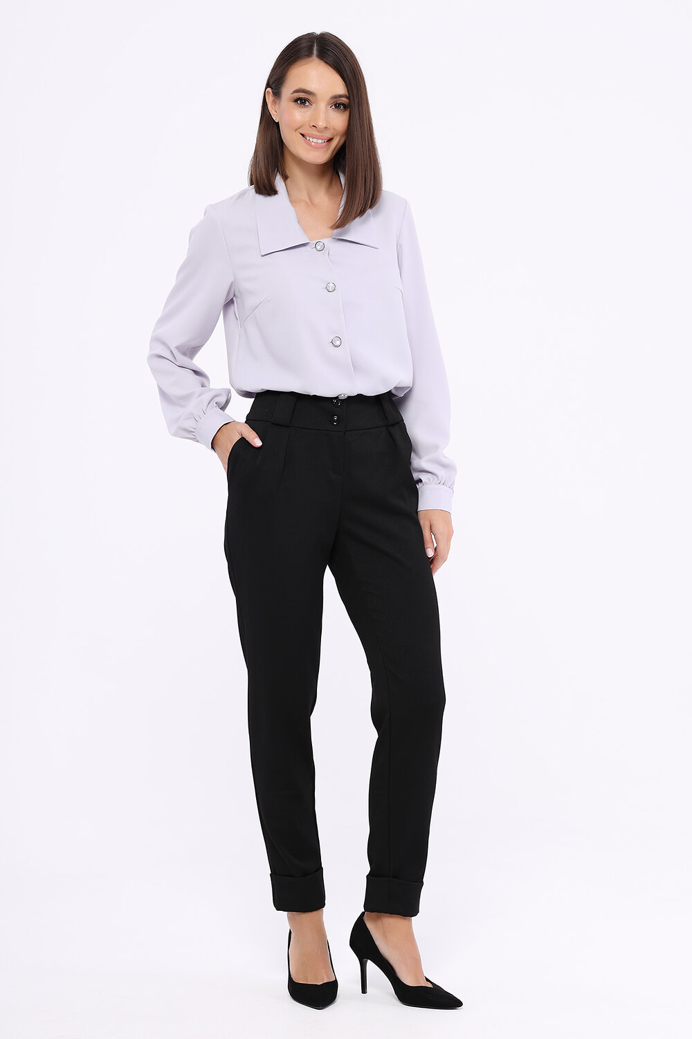 ст. цена1848руб.! VISERDI Брюки 10039-чер 811920черный