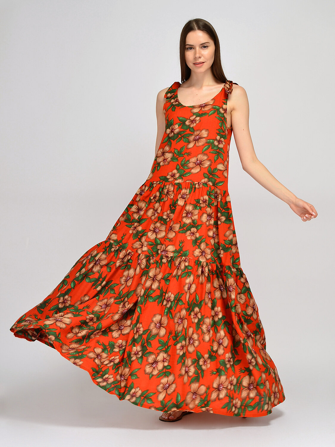 ст. цена1842руб.! VISERDI Платье 10285-крц 4421550оранжевый