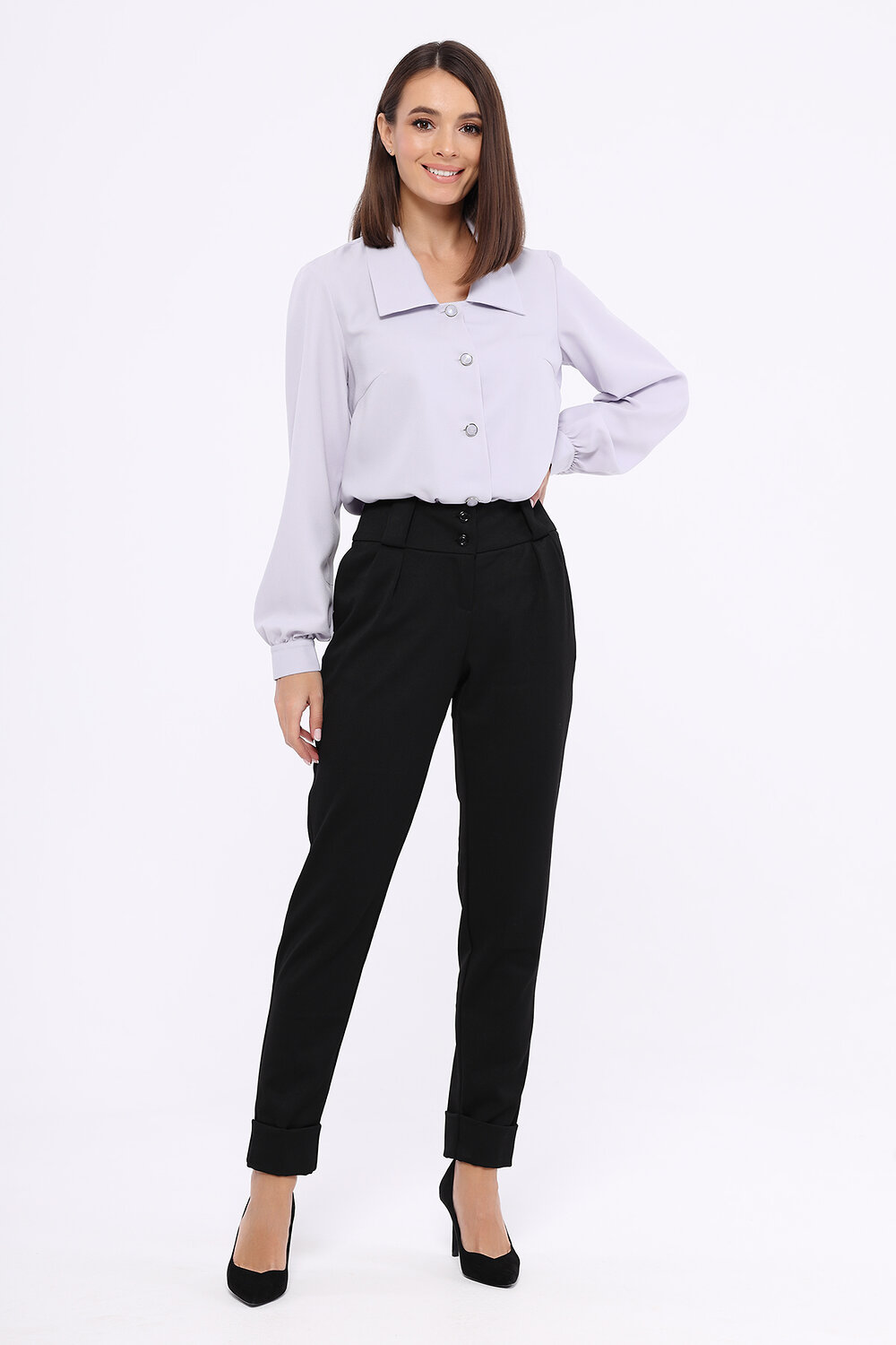 ст. цена1848руб.! VISERDI Брюки 10039-чер 811920черный