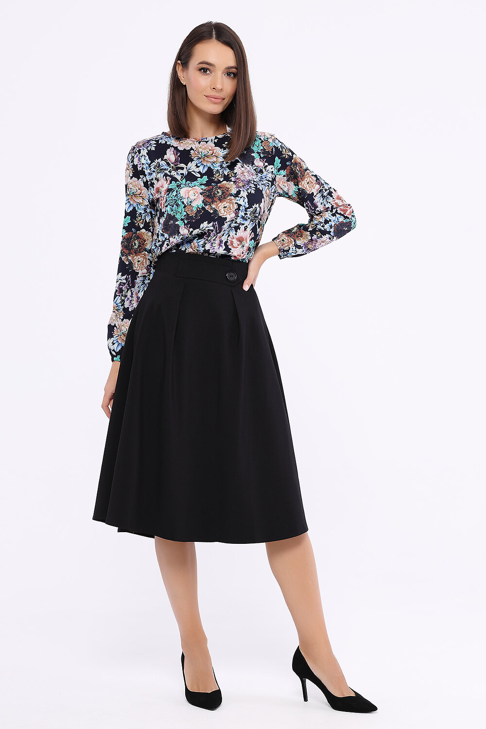 ст. цена1734руб.! VISERDI Юбка 10239-чер 911920черный