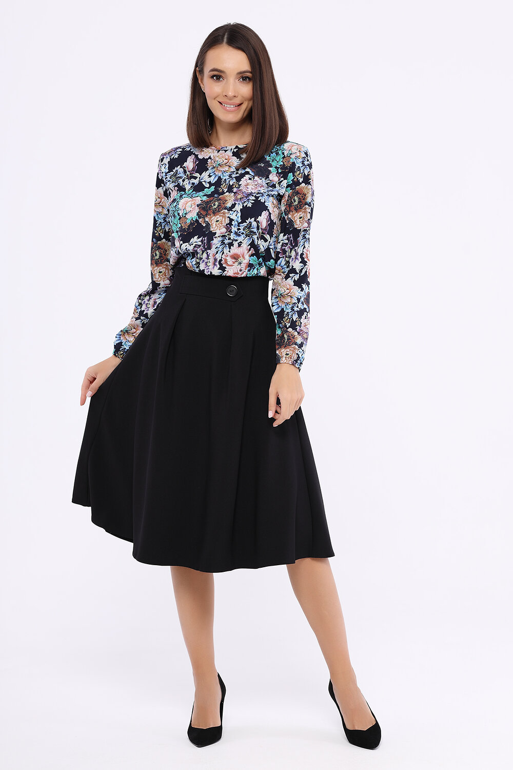 ст. цена1734руб.! VISERDI Юбка 10239-чер 911920черный