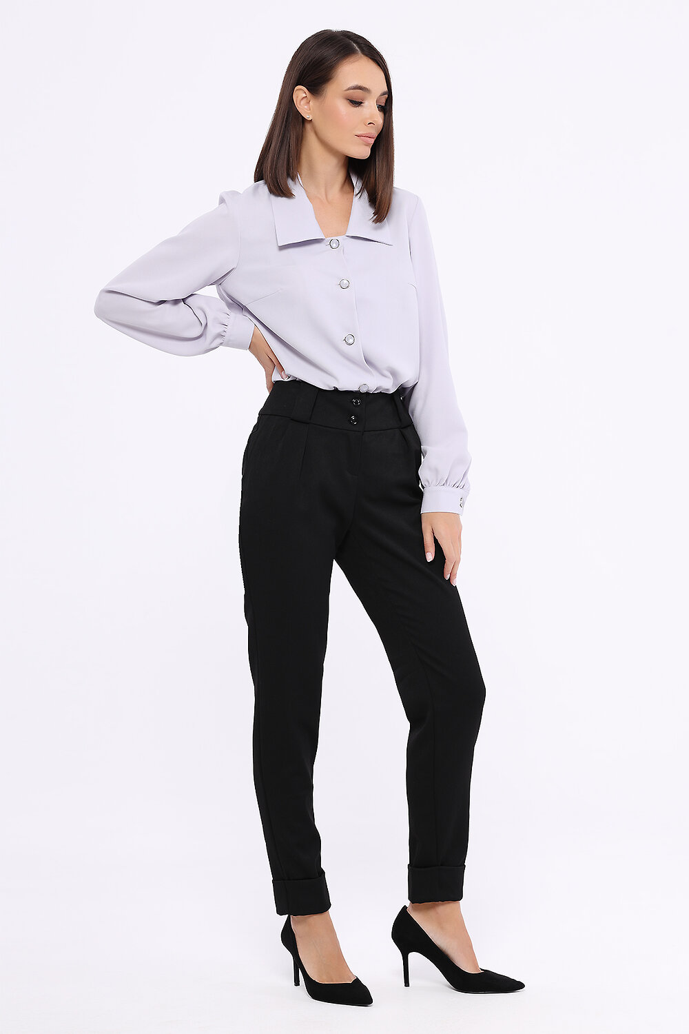 ст. цена1848руб.! VISERDI Брюки 10039-чер 811920черный