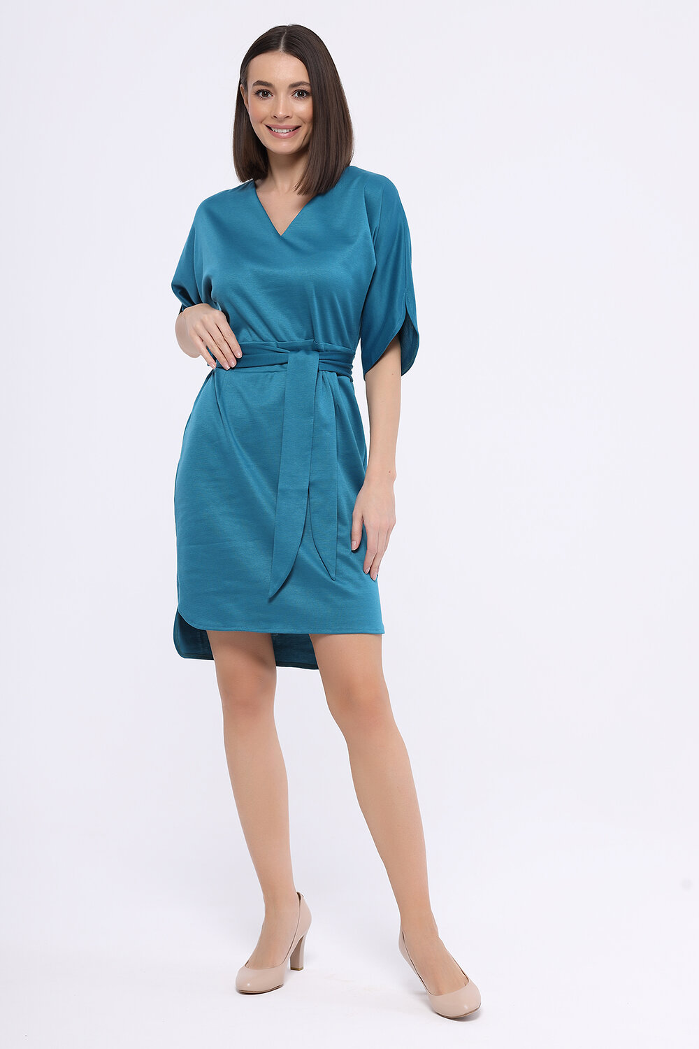 ст. цена1080руб.! VISERDI Платье 1799-зелл 341800зеленый