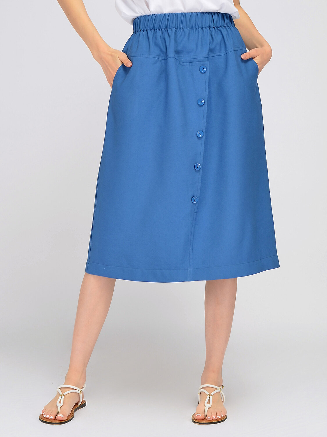 ст. цена1860руб.! VISERDI Юбка 10289-тсн 942990синий