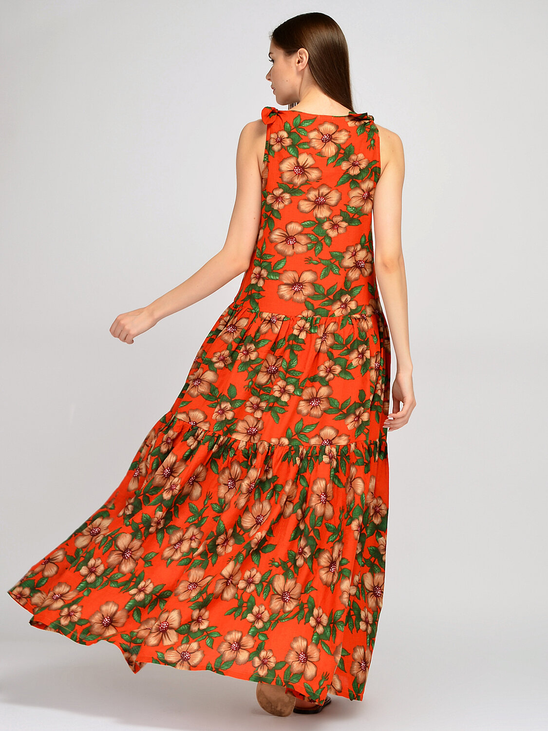 ст. цена1842руб.! VISERDI Платье 10285-крц 4421550оранжевый