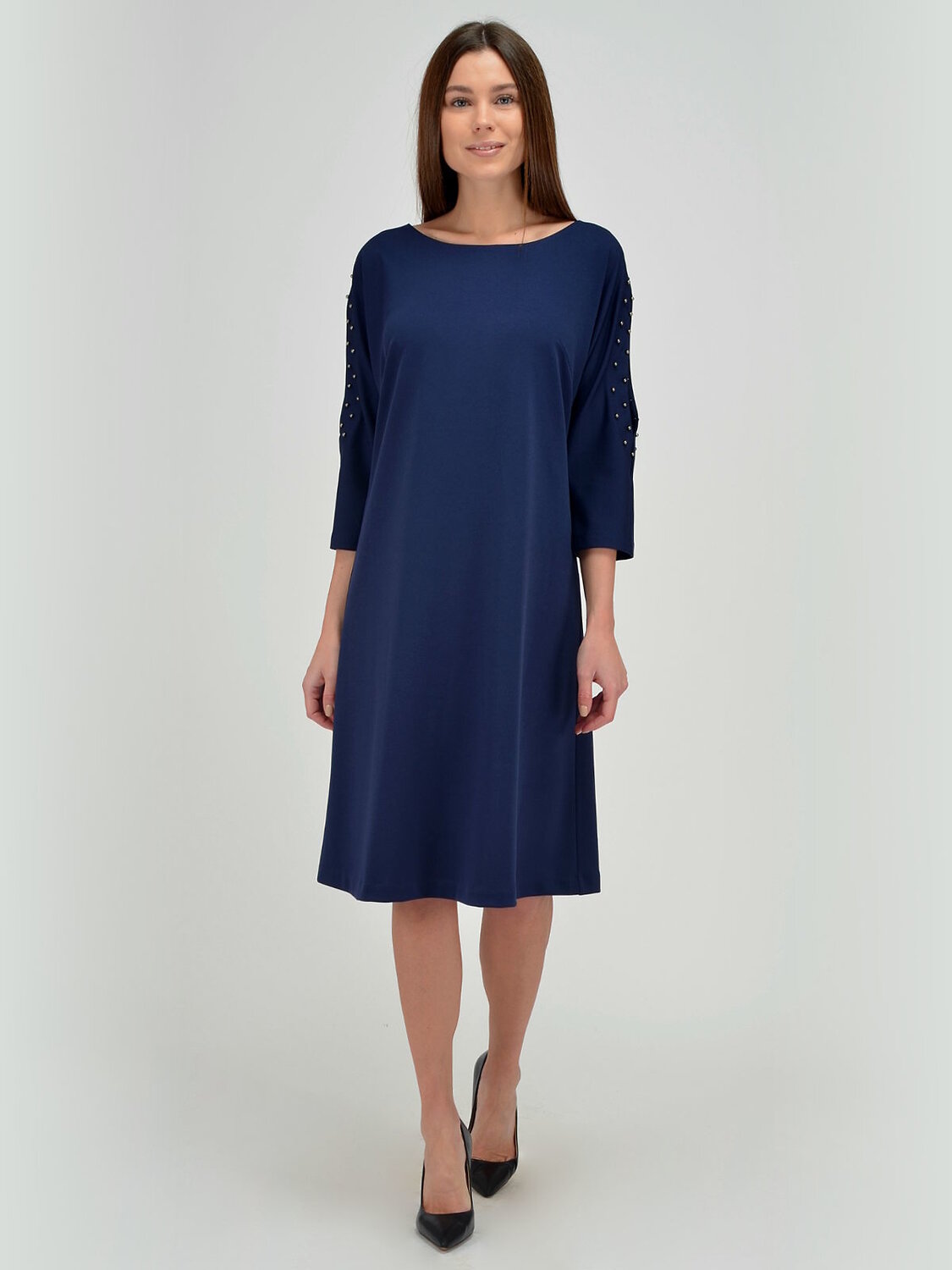 ст. цена1344руб.! VISERDI Платье 10085-тсн 339680синий