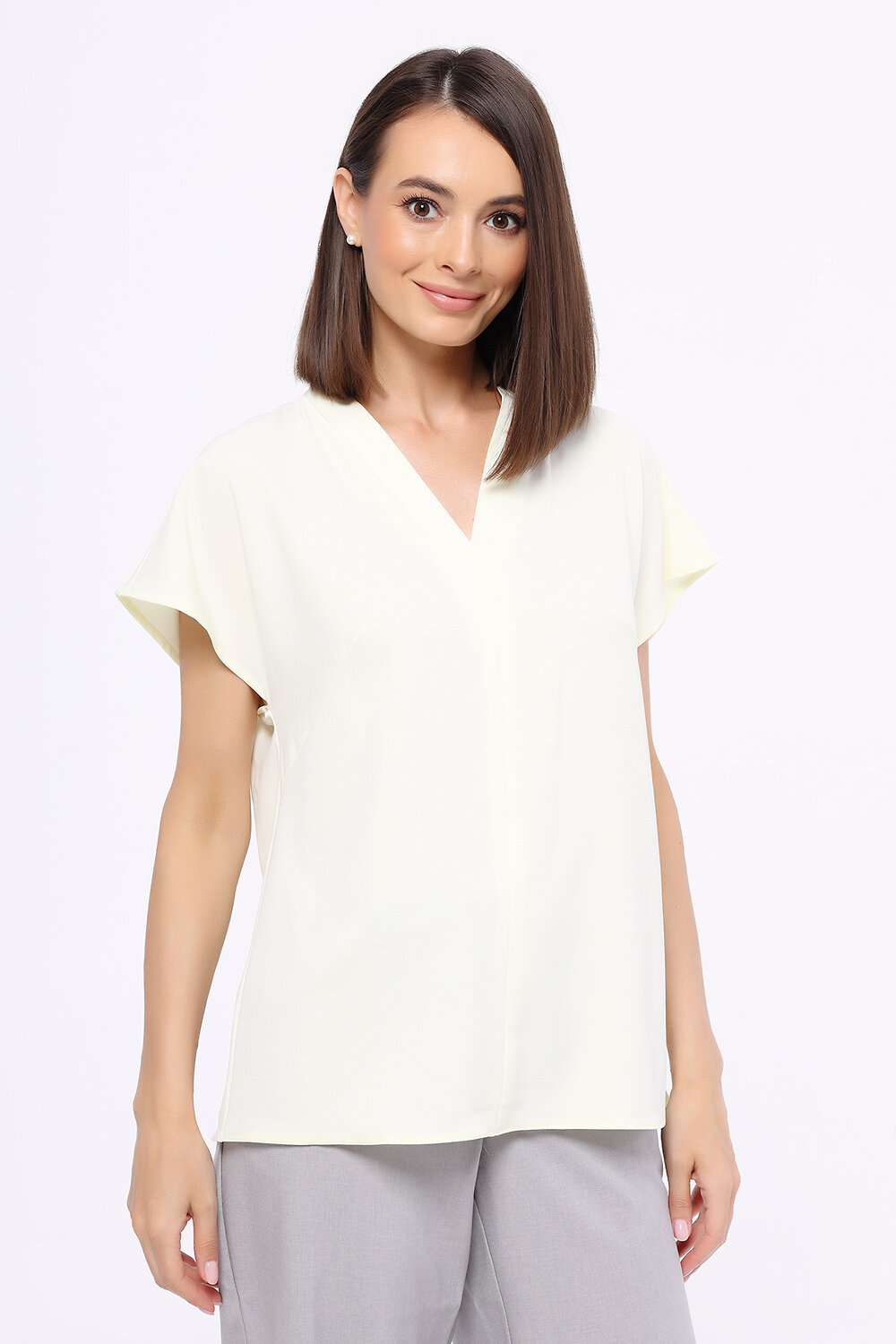 ст. цена1086руб.! VISERDI Блузка 10191-лмн 251570лимонный