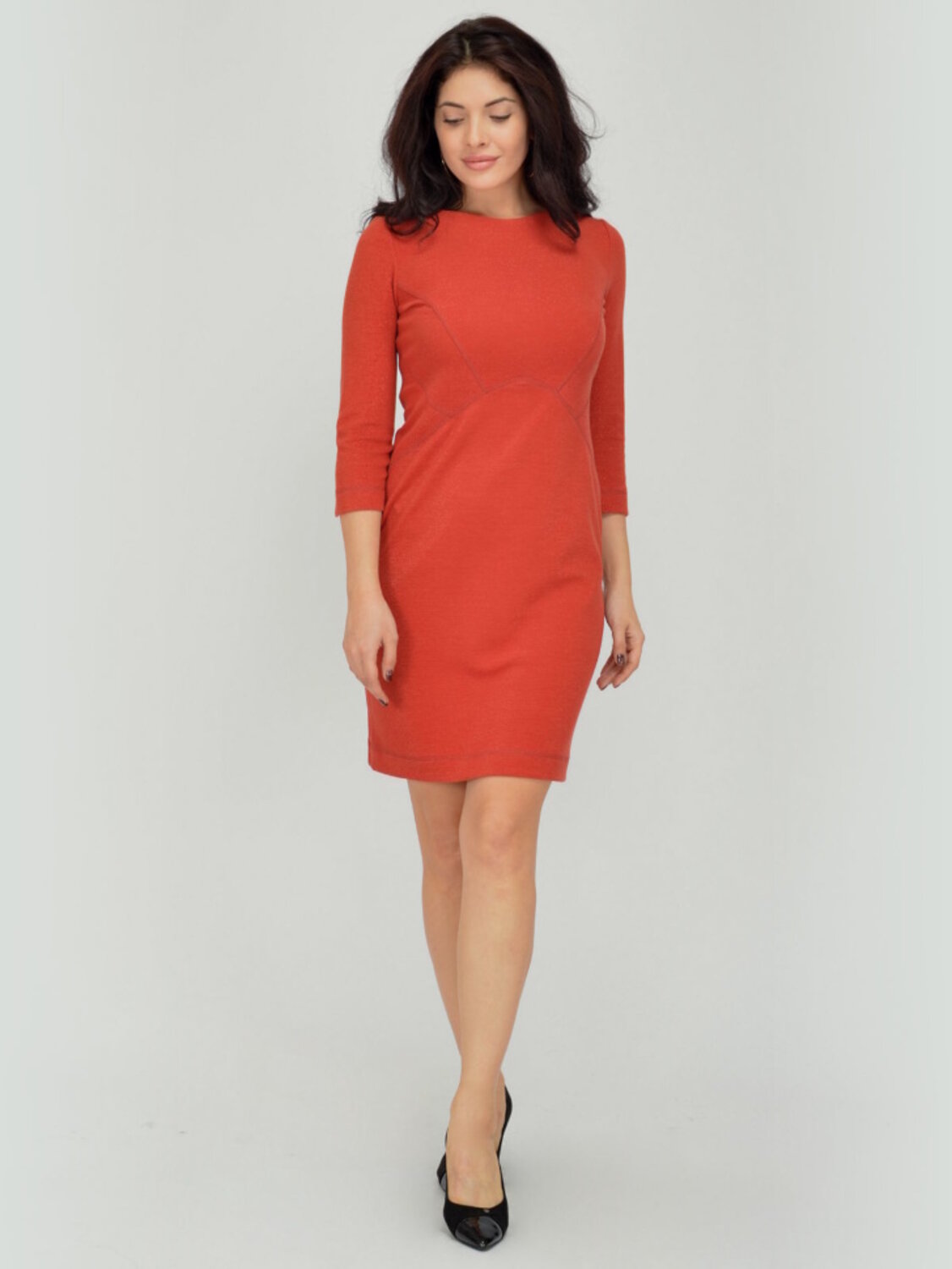 ст. цена1842руб.! VISERDI Платье 10070-кпч 319890Мандариновый