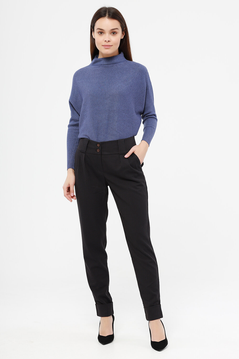 ст. цена1800руб.! VISERDI Брюки 10039-плс 810960синий