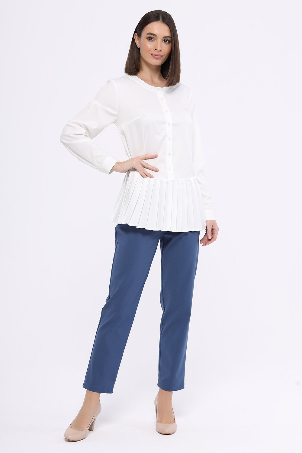 ст. цена1506руб.! VISERDI Брюки 1753-тсн 851870джинсовый