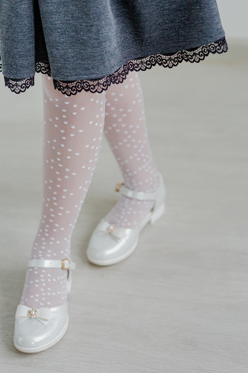 Юбка детская школьная серая с кружевом Dress Code