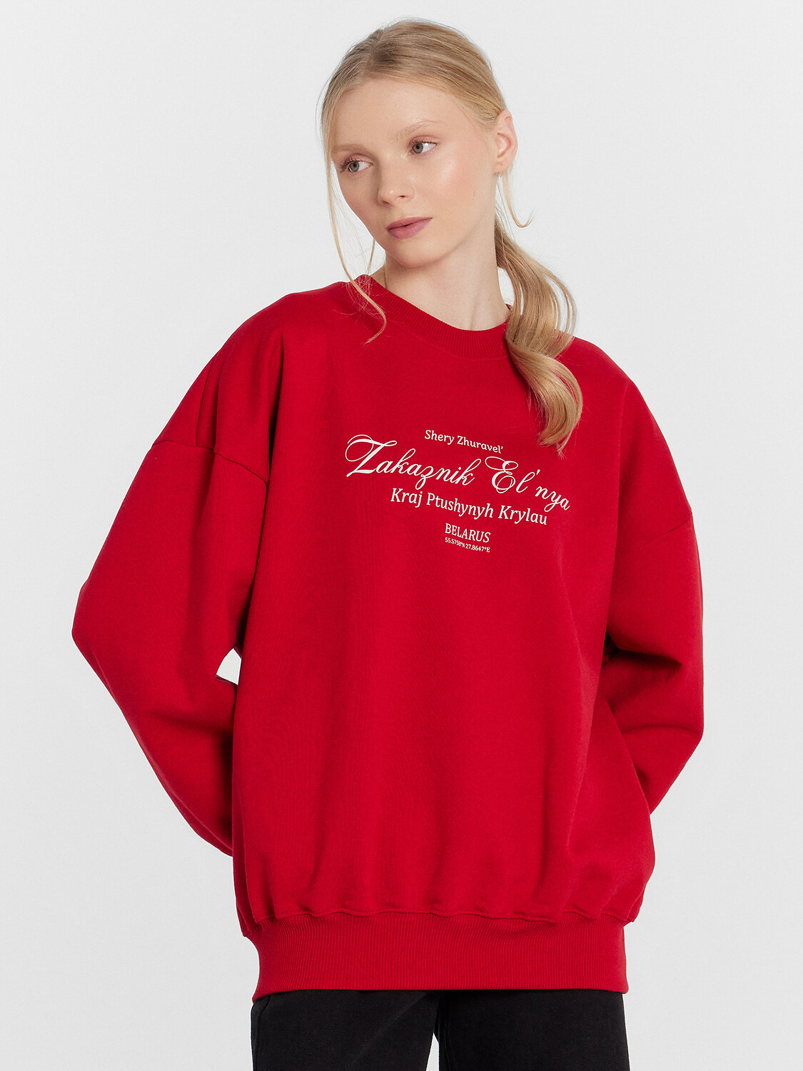 MARK FORMELLE Свитшот 122995т.красный +печать