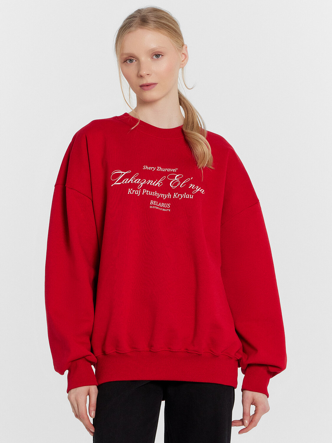 MARK FORMELLE Свитшот 122995т.красный +печать