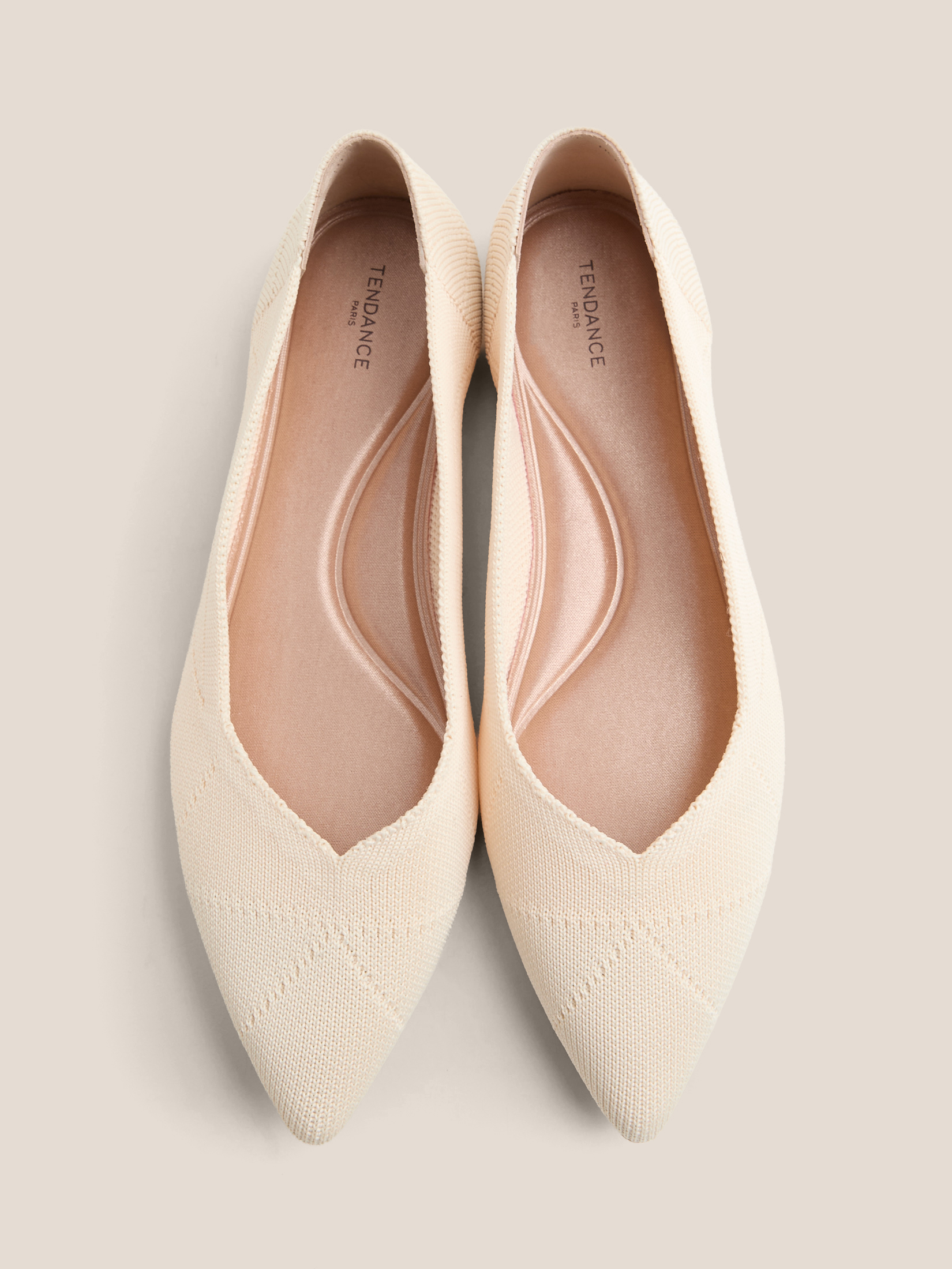 Балетки TENDANCE 3447972, молочно-белый