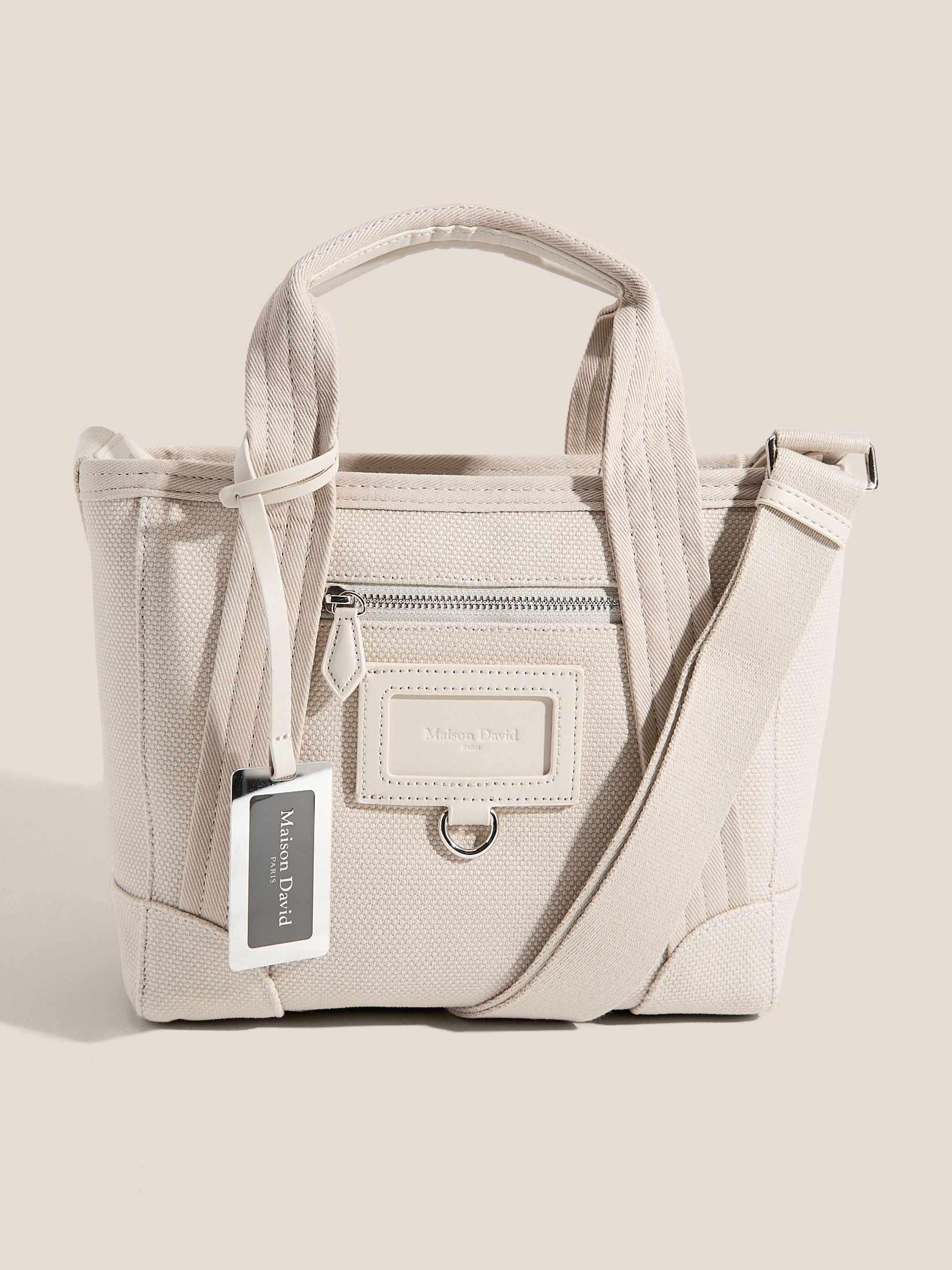 Женский тоут MAISON DAVID 4740752, пыльно-бежевый