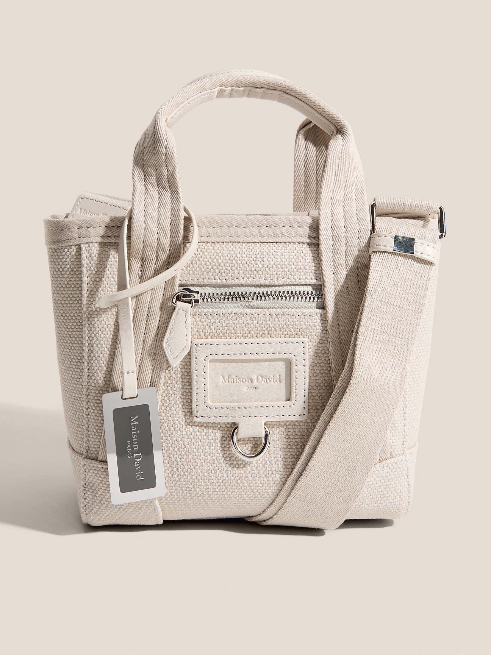 Женский тоут MAISON DAVID 4740781, пыльно-бежевый