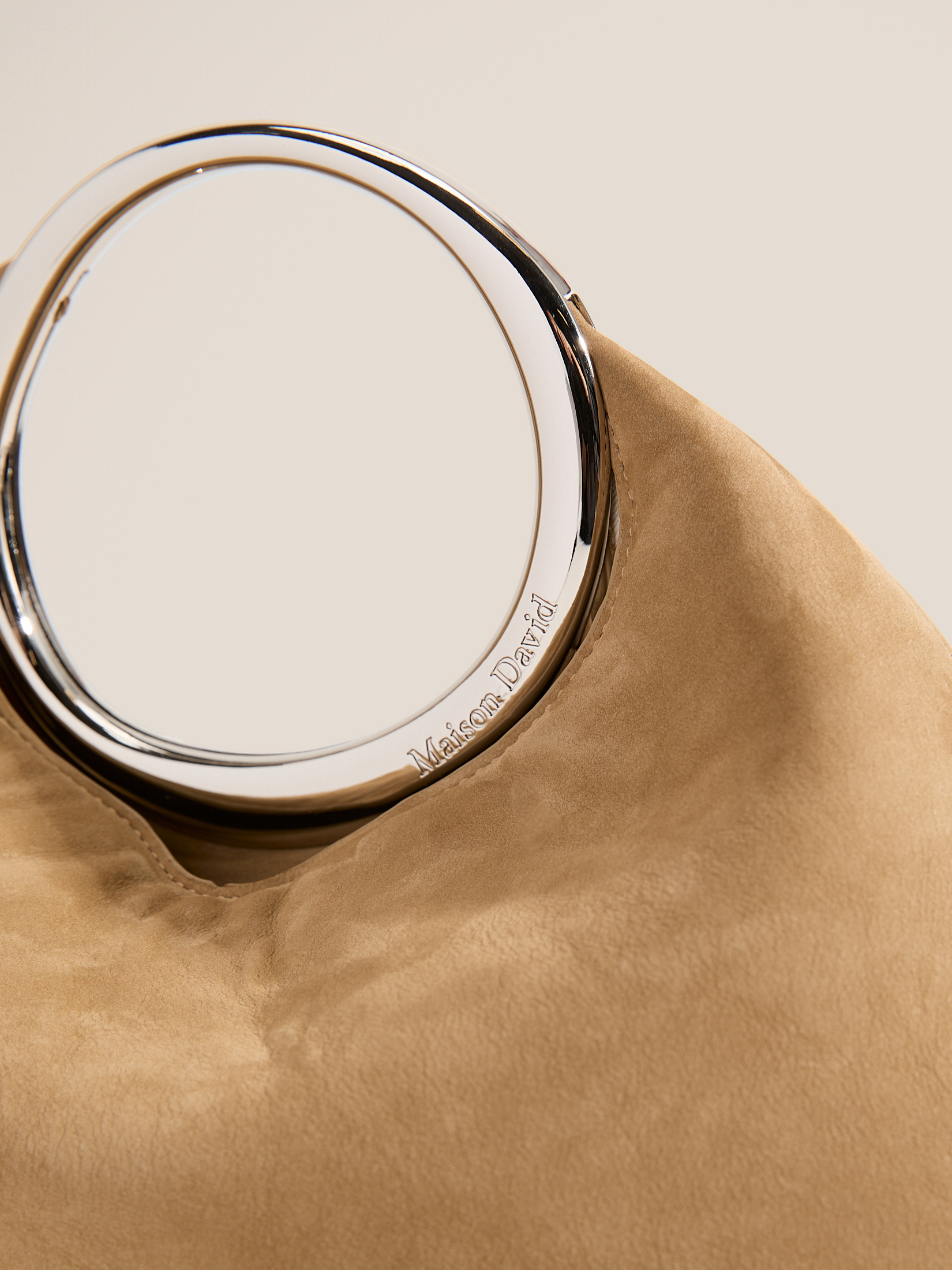 Женская сумка MAISON DAVID 4866712, зеленовато-бежевый