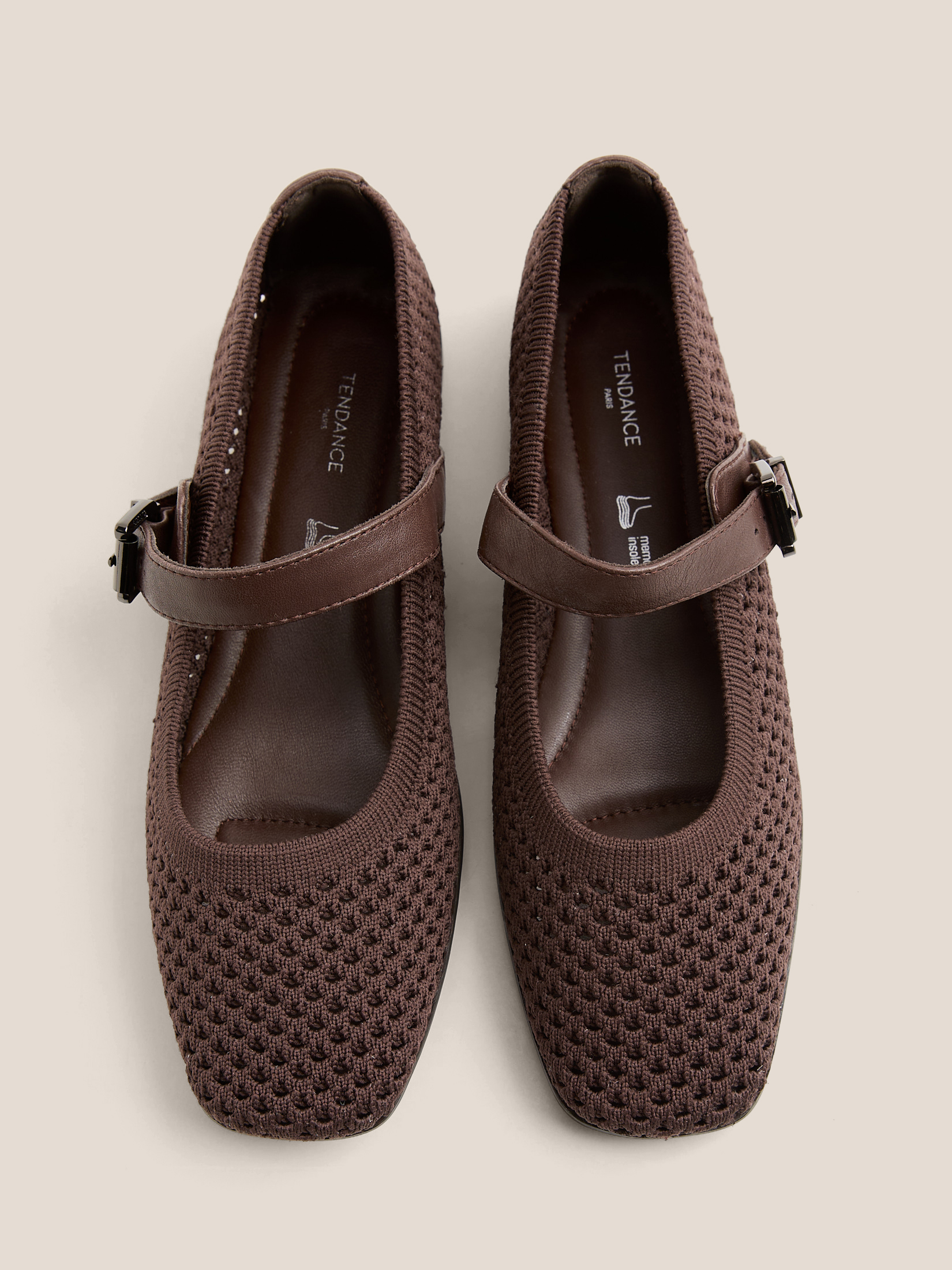 Балетки мэри-джейн TENDANCE 4873434, темно-коричневый