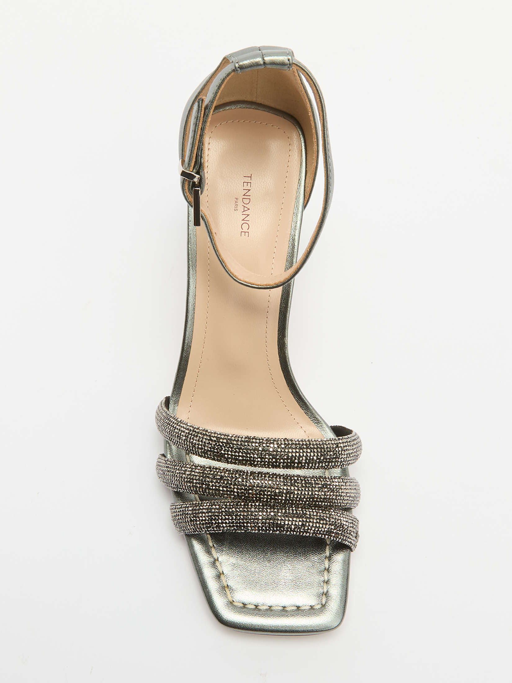 Босоножки TENDANCE 3831000, темно-серебряный