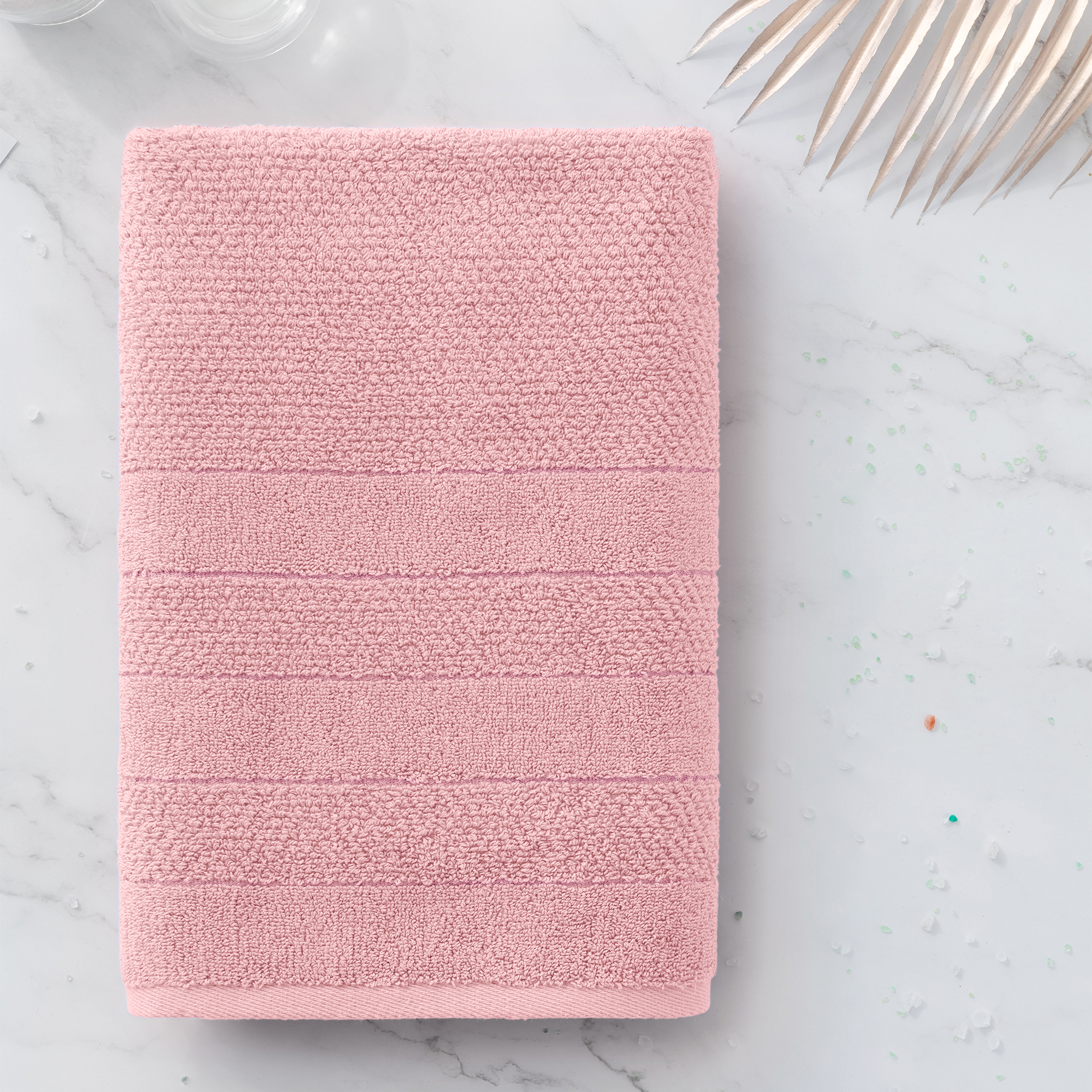 Полотенце махровое Артикул ОТ МХ50 50/90 Milano Чайная роза /бордюр V 00 2С