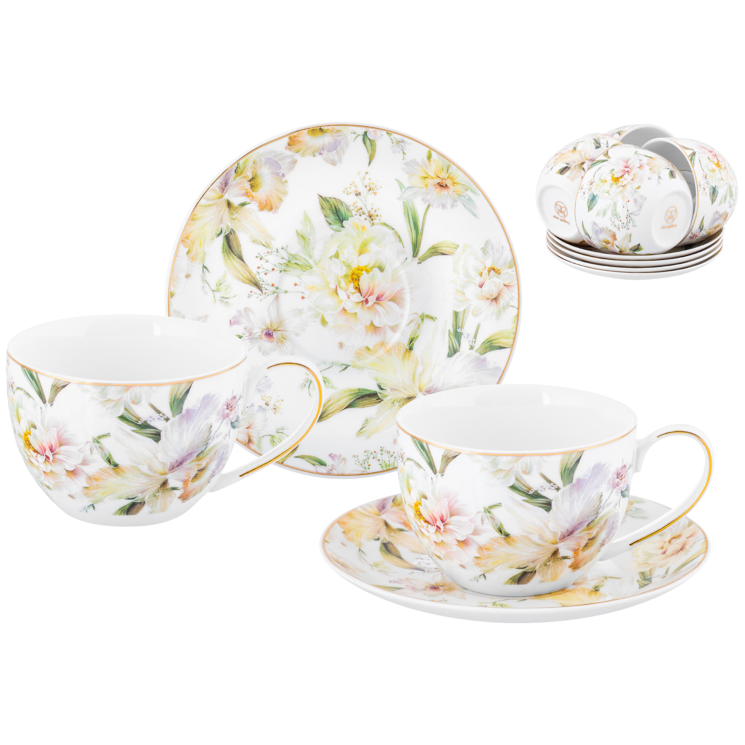 БЫЛО 3930 руб! Чайный набор 12 пр. 250 мл 12,5*9*6,5 см