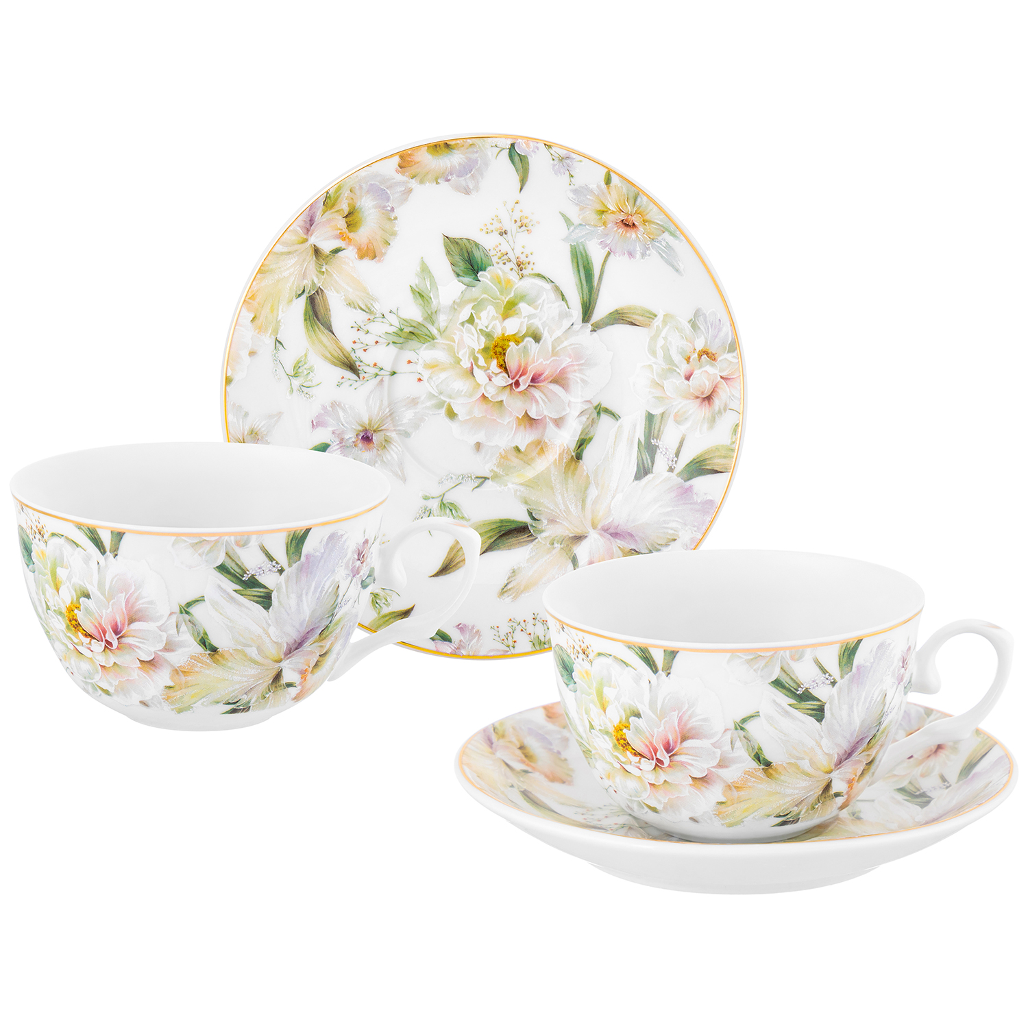 БЫЛО 1298 руб! Чайная пара 4 пр. 250 мл 12,5*9,5*6 см